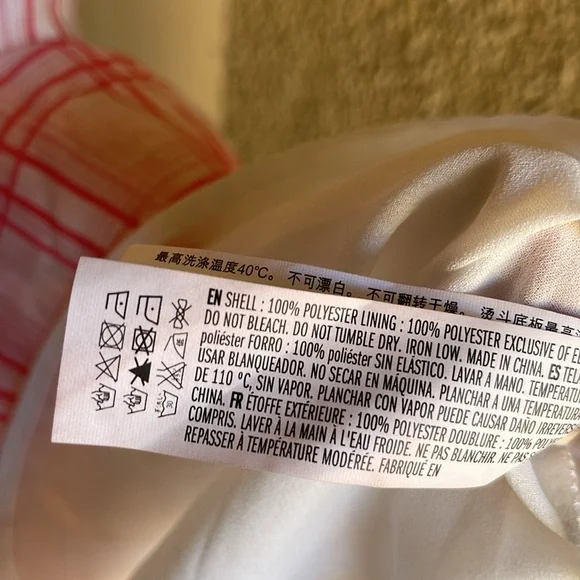 English Factory plaid ruffle midi dress in red - Picture 8 of 10